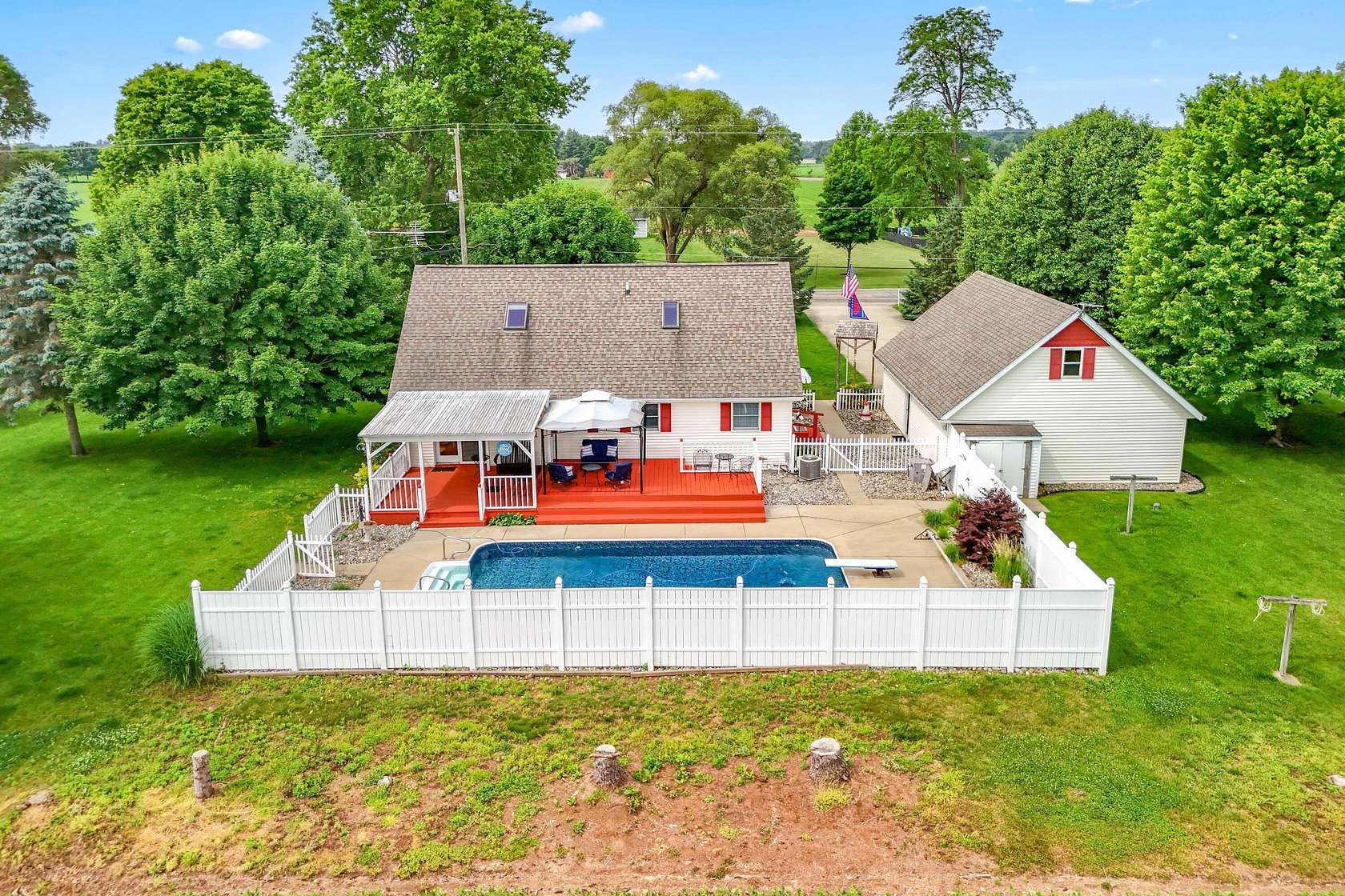 2 Acres of Land with Home for Sale in Colon, Michigan