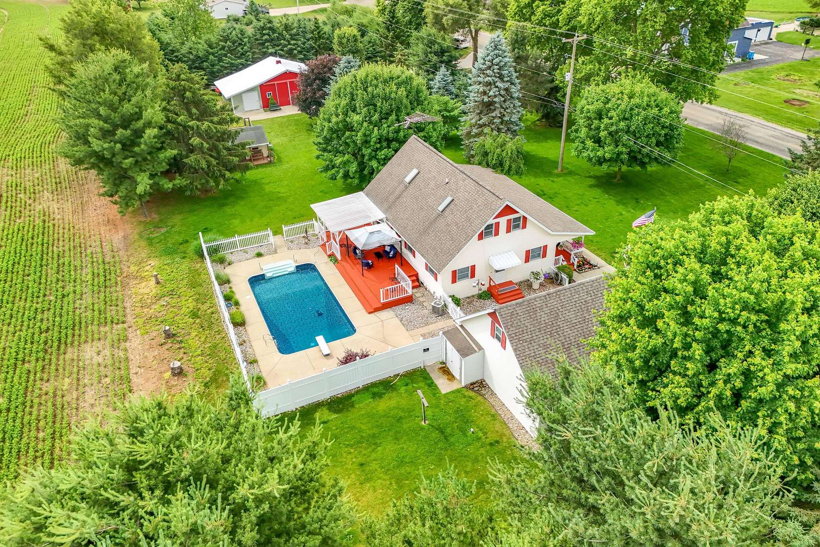 2 Acres of Land with Home for Sale in Colon, Michigan