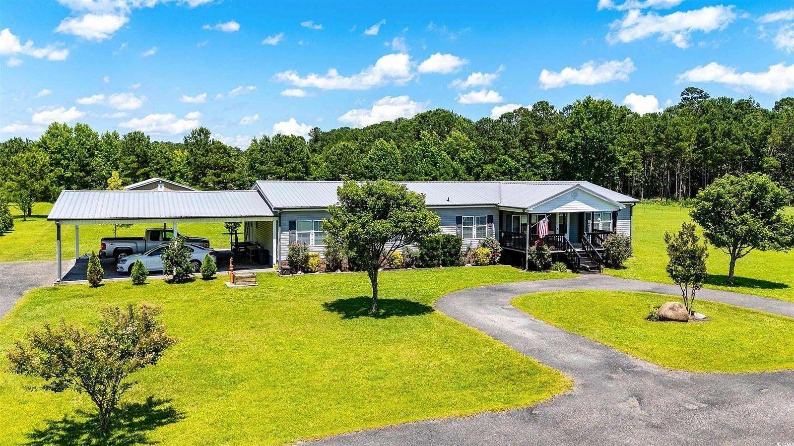 11.4 Acres of Land with Home for Sale in Loris, South Carolina