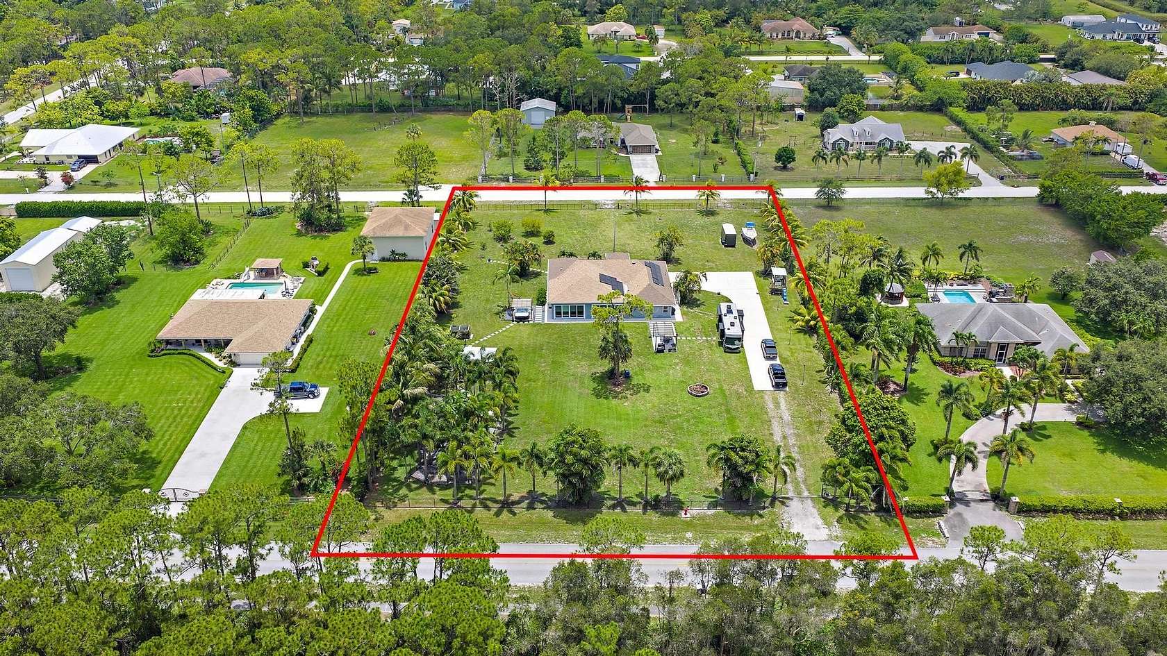 2 Acres of Residential Land with Home for Sale in West Palm Beach, Florida