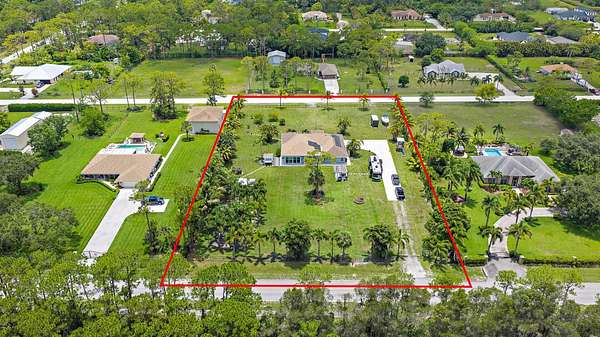 2 Acres of Residential Land with Home for Sale in West Palm Beach, Florida