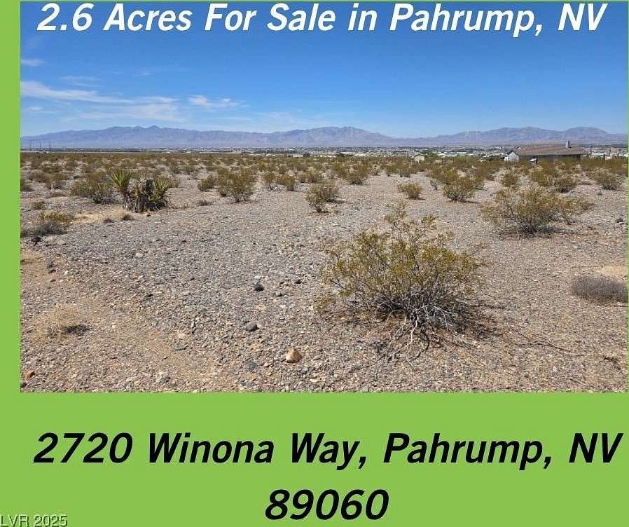 2.6 Acres of Residential Land for Sale in Pahrump, Nevada