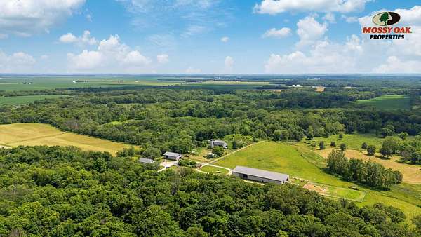 112 Acres of Land with Home for Sale in Milford, Illinois