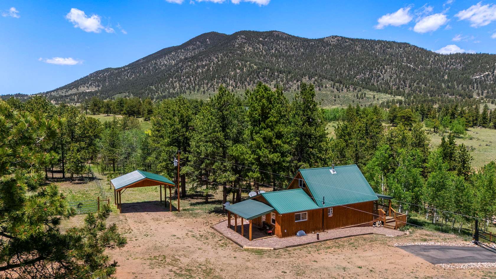 5 Acres of Land with Home for Sale in Lake George, Colorado