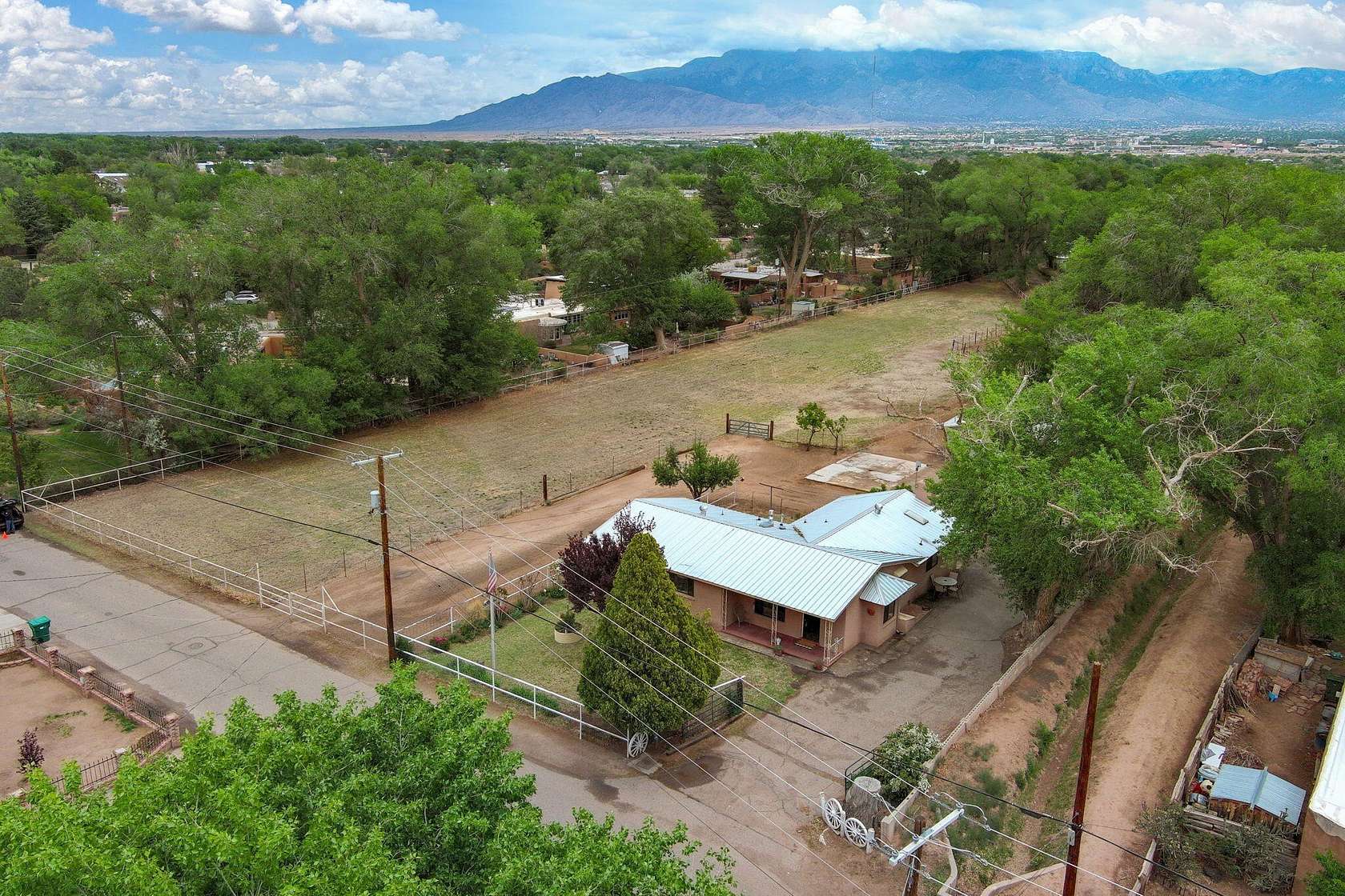 1.64 Acres of Residential Land with Home for Sale in Los Ranchos de Albuquerque, New Mexico