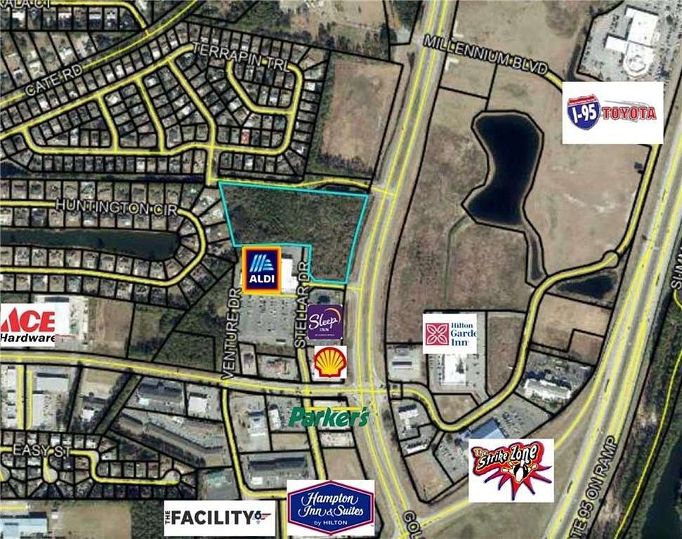 7 Acres of Commercial Land for Sale in Brunswick, Georgia