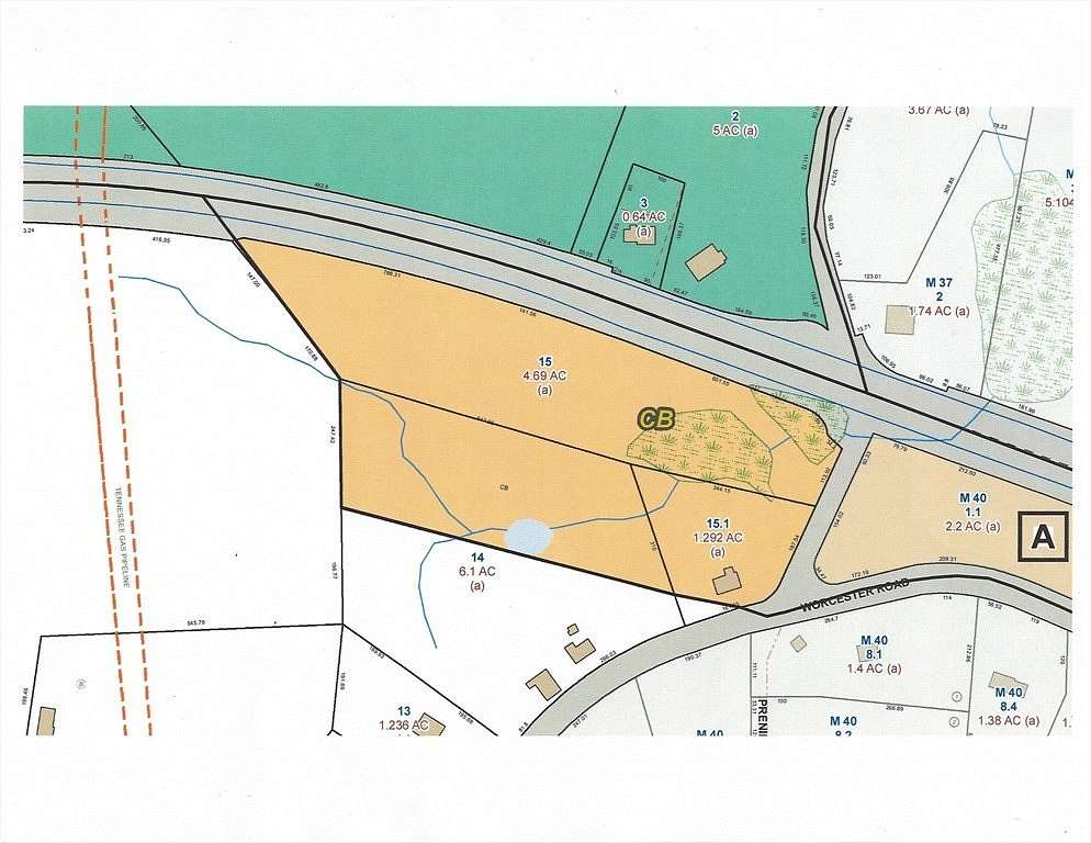 4.69 Acres of Commercial Land for Sale in Charlton, Massachusetts