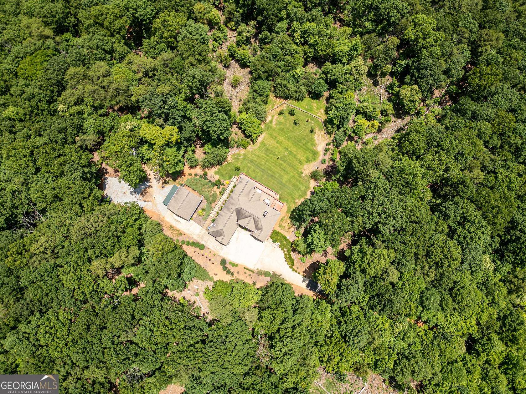 8.44 Acres of Land with Home for Sale in Cleveland, Georgia