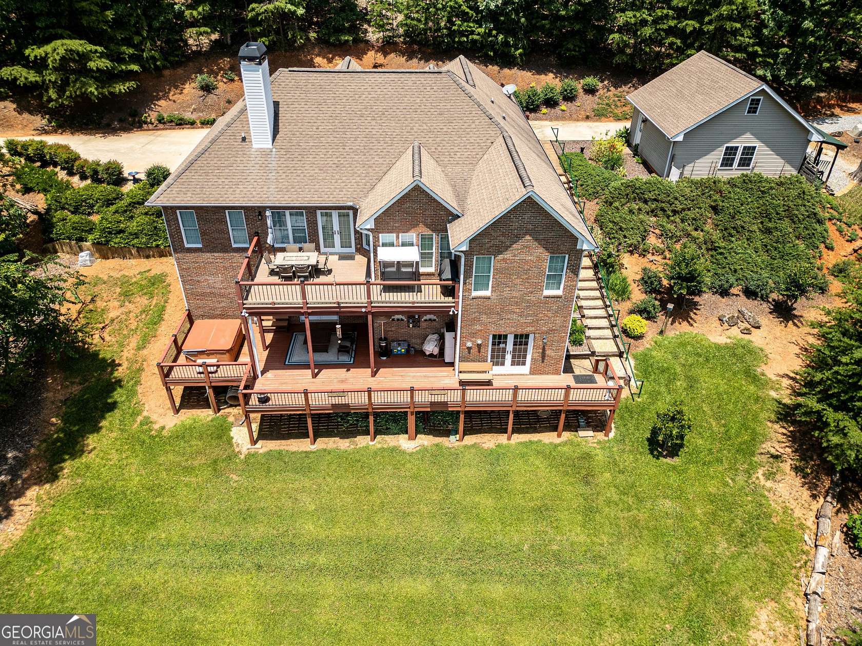 8.44 Acres of Land with Home for Sale in Cleveland, Georgia