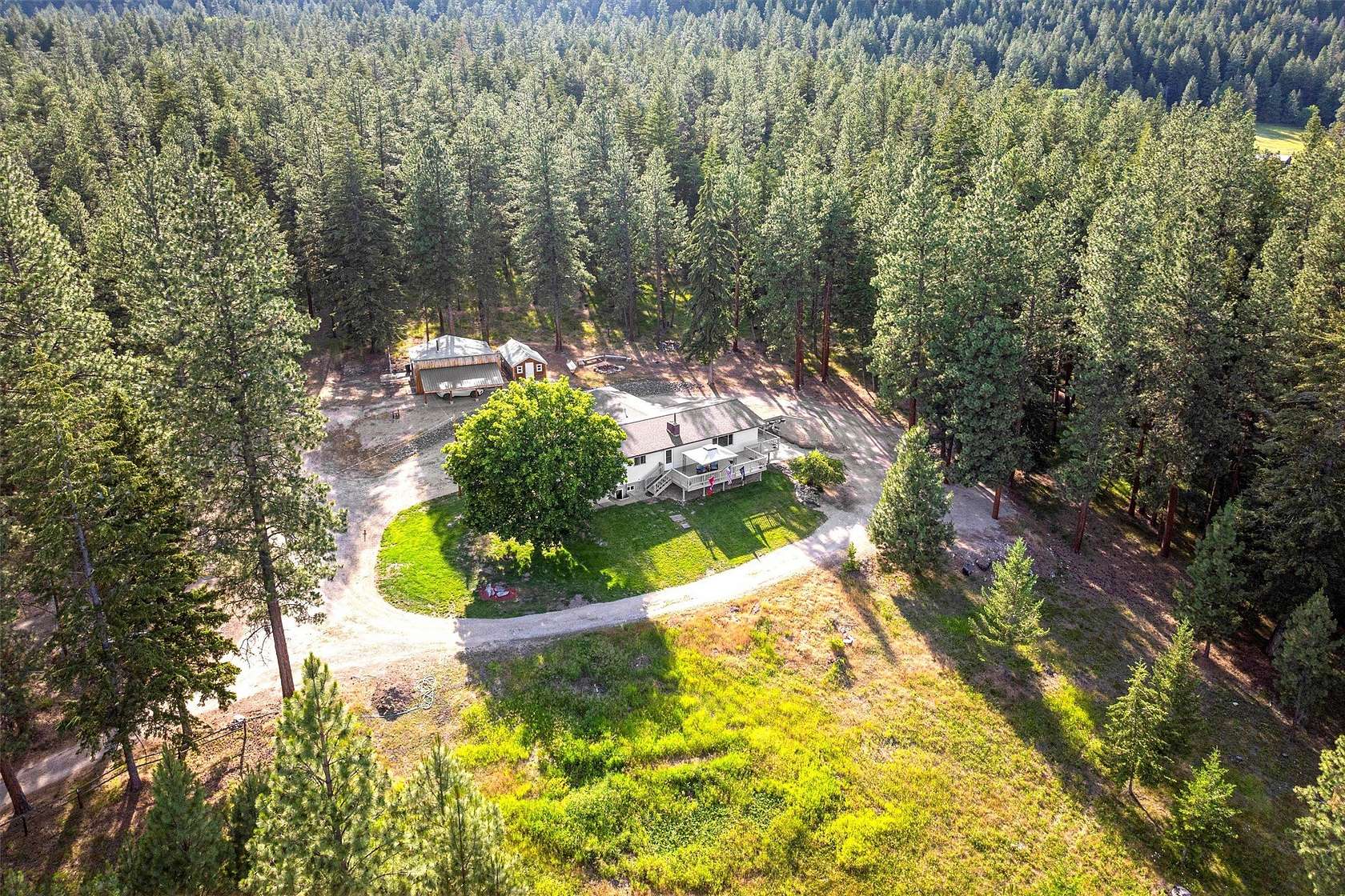 15.3 Acres of Land with Home for Sale in Stevensville, Montana