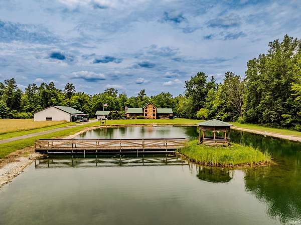 6.35 Acres of Land with Home for Sale in Hartford City, Indiana