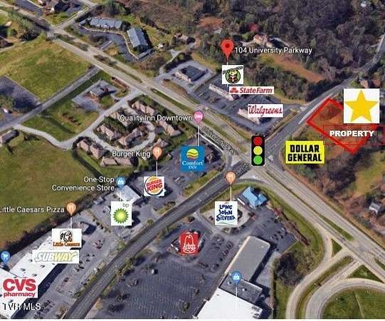 0.97 Acres of Commercial Land for Sale in Johnson City, Tennessee