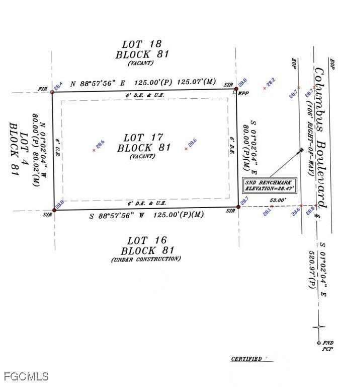 0.23 Acres of Residential Land for Sale in Lehigh Acres, Florida