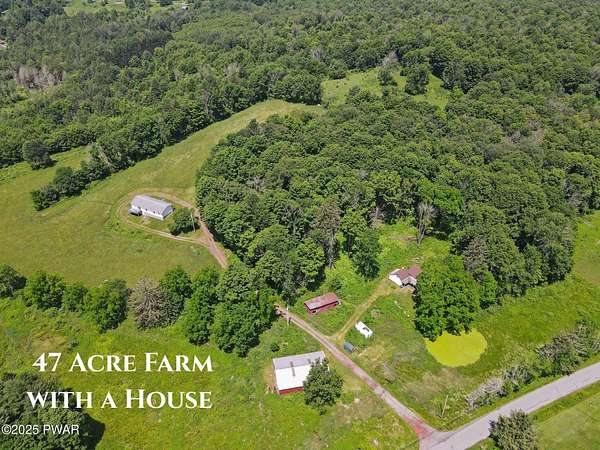 47 Acres of Land with Home for Sale in Damascus, Pennsylvania