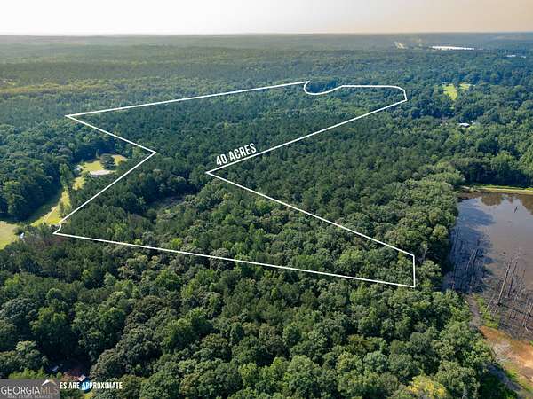 40 Acres of Recreational Land with Home for Sale in Forsyth, Georgia
