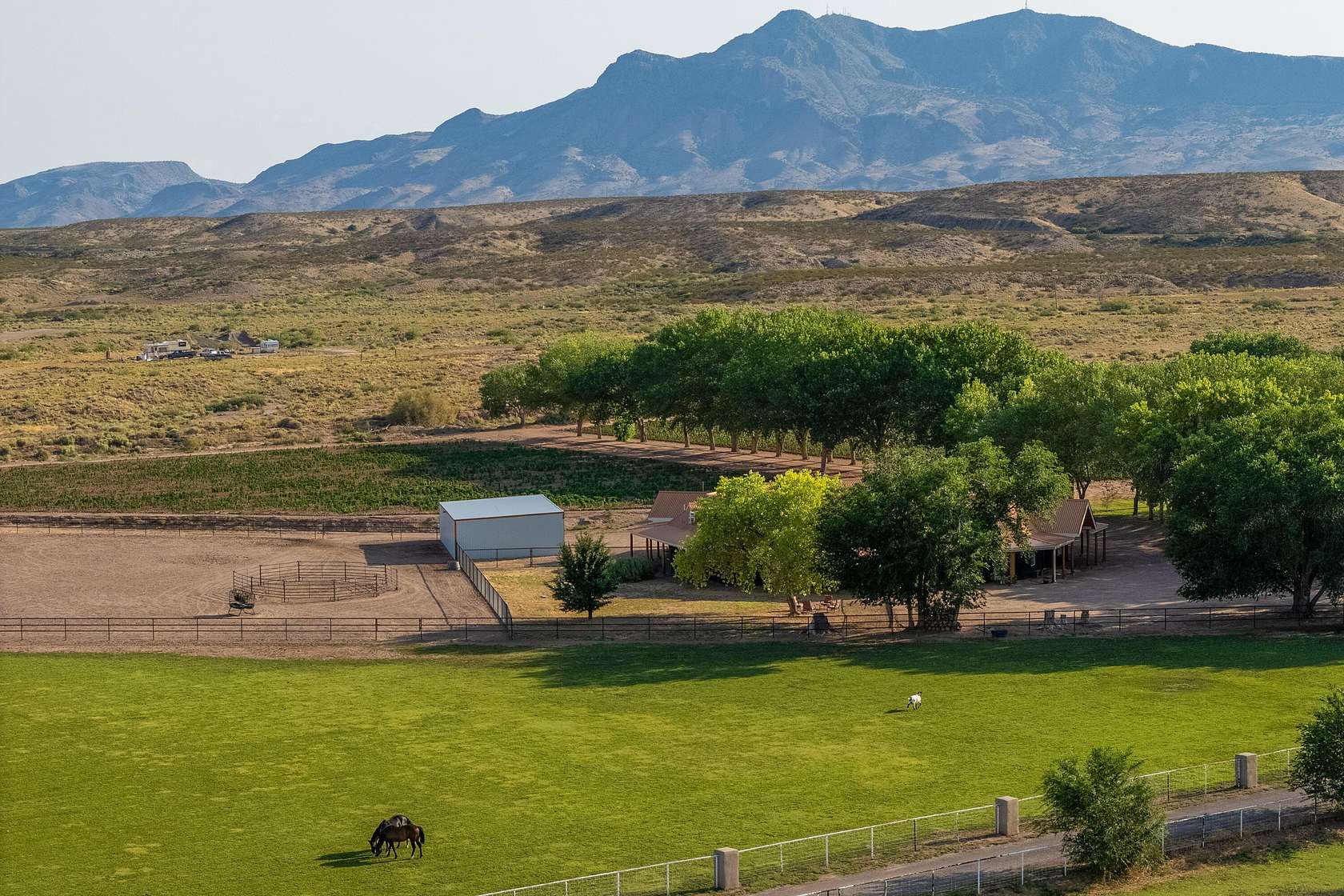 20.5 Acres of Agricultural Land with Home for Sale in Socorro, New Mexico