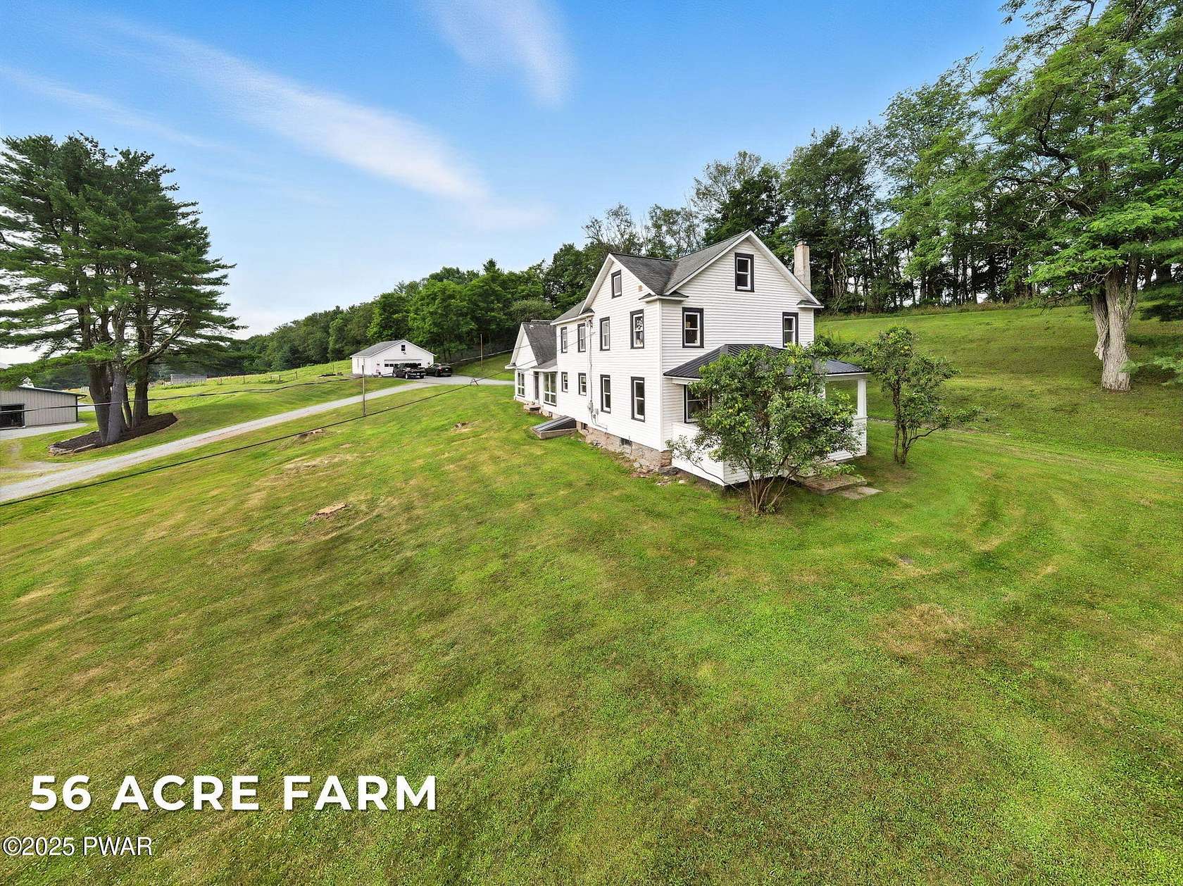 56 Acres of Agricultural Land with Home for Sale in Tyler Hill, Pennsylvania