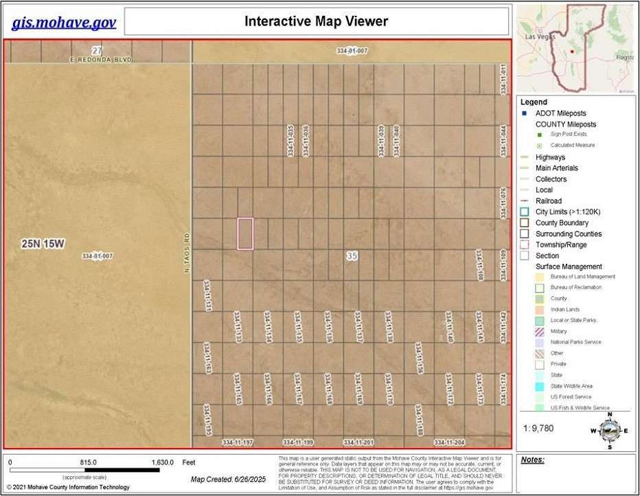 1.25 Acres of Land for Sale in Kingman, Arizona