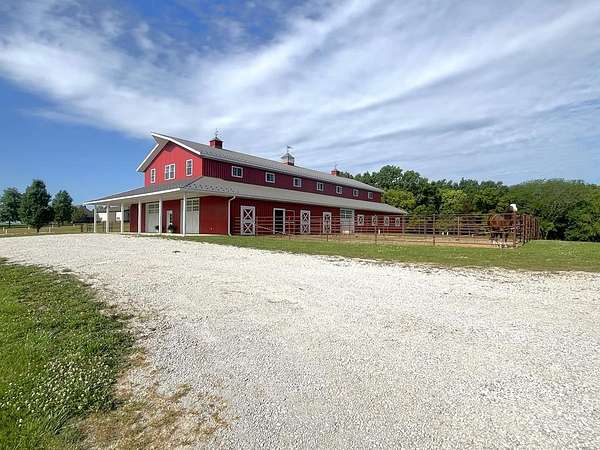 53 Acres of Agricultural Land with Home for Sale in Chillicothe, Missouri