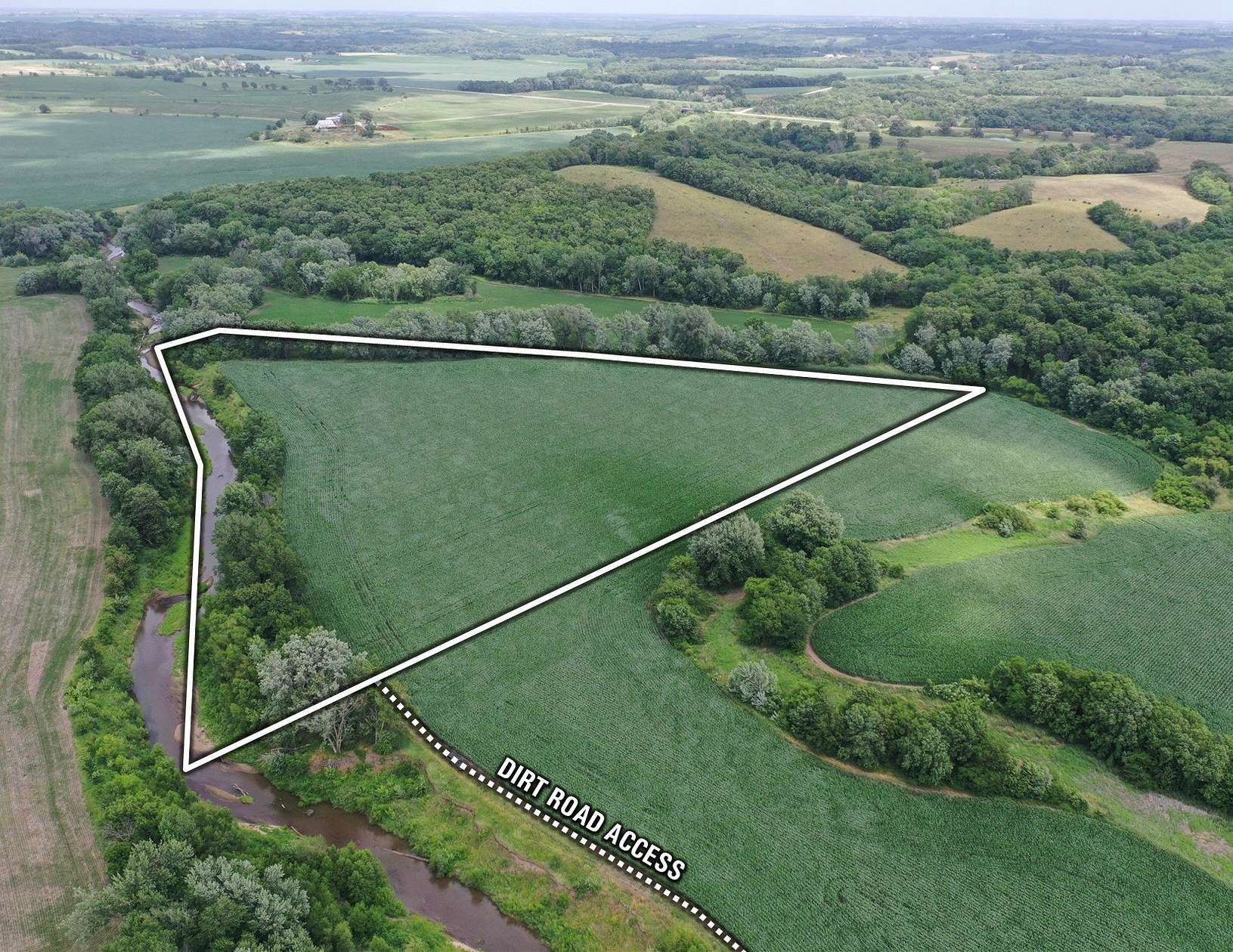 15.7 Acres of Recreational Land & Farm for Sale in Lacona, Iowa