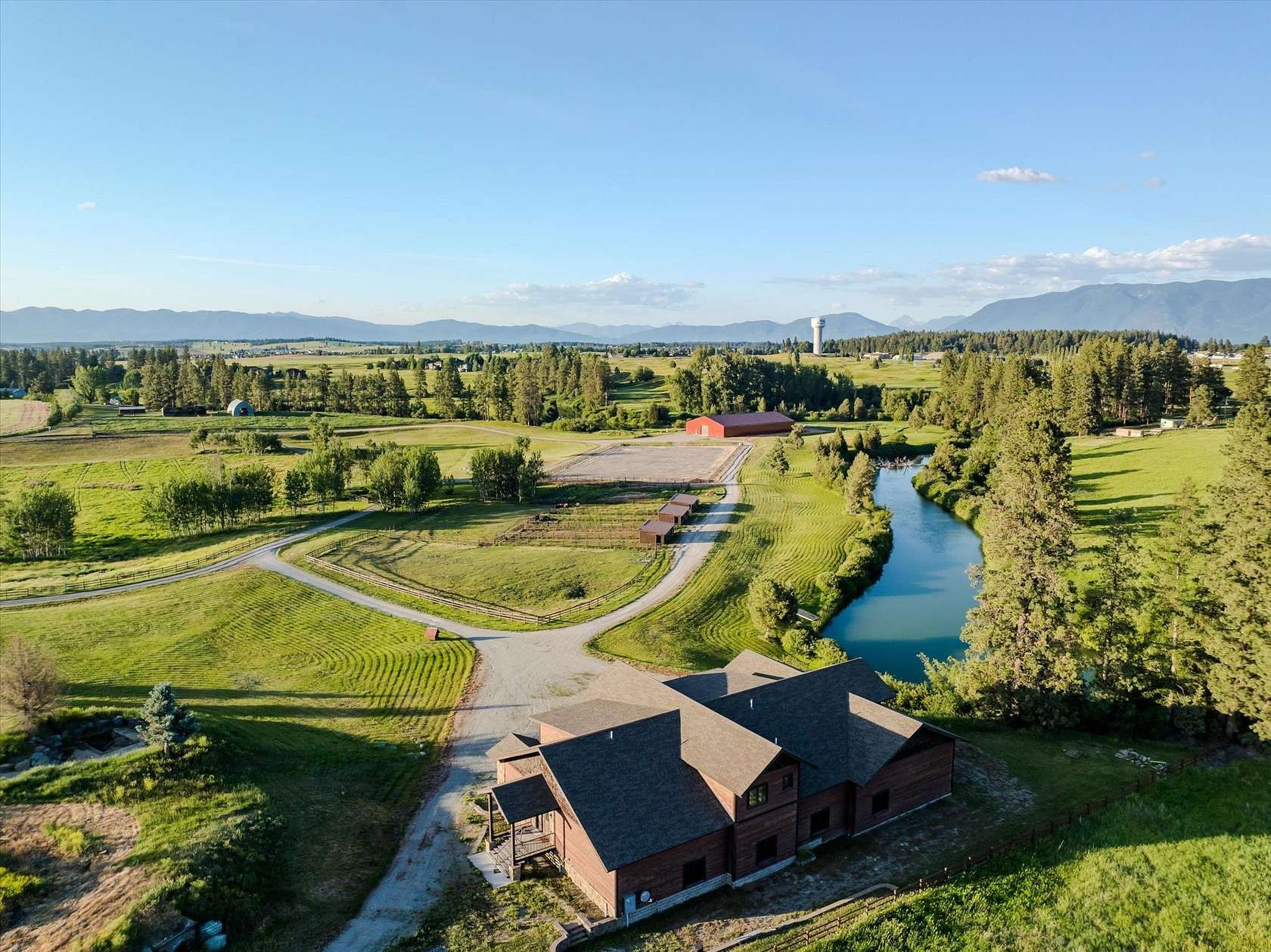 28.7 Acres of Agricultural Land with Home for Sale in Kalispell, Montana