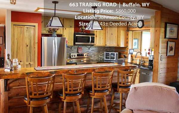48.4 Acres of Land with Home for Sale in Buffalo, Wyoming