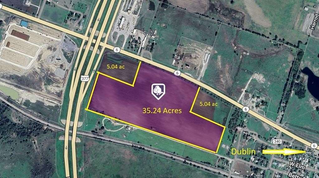 35.2 Acres of Commercial Land for Sale in Dublin, Texas