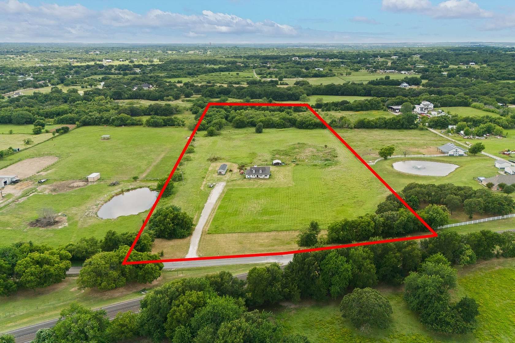 14 Acres of Land with Home for Sale in Burleson, Texas
