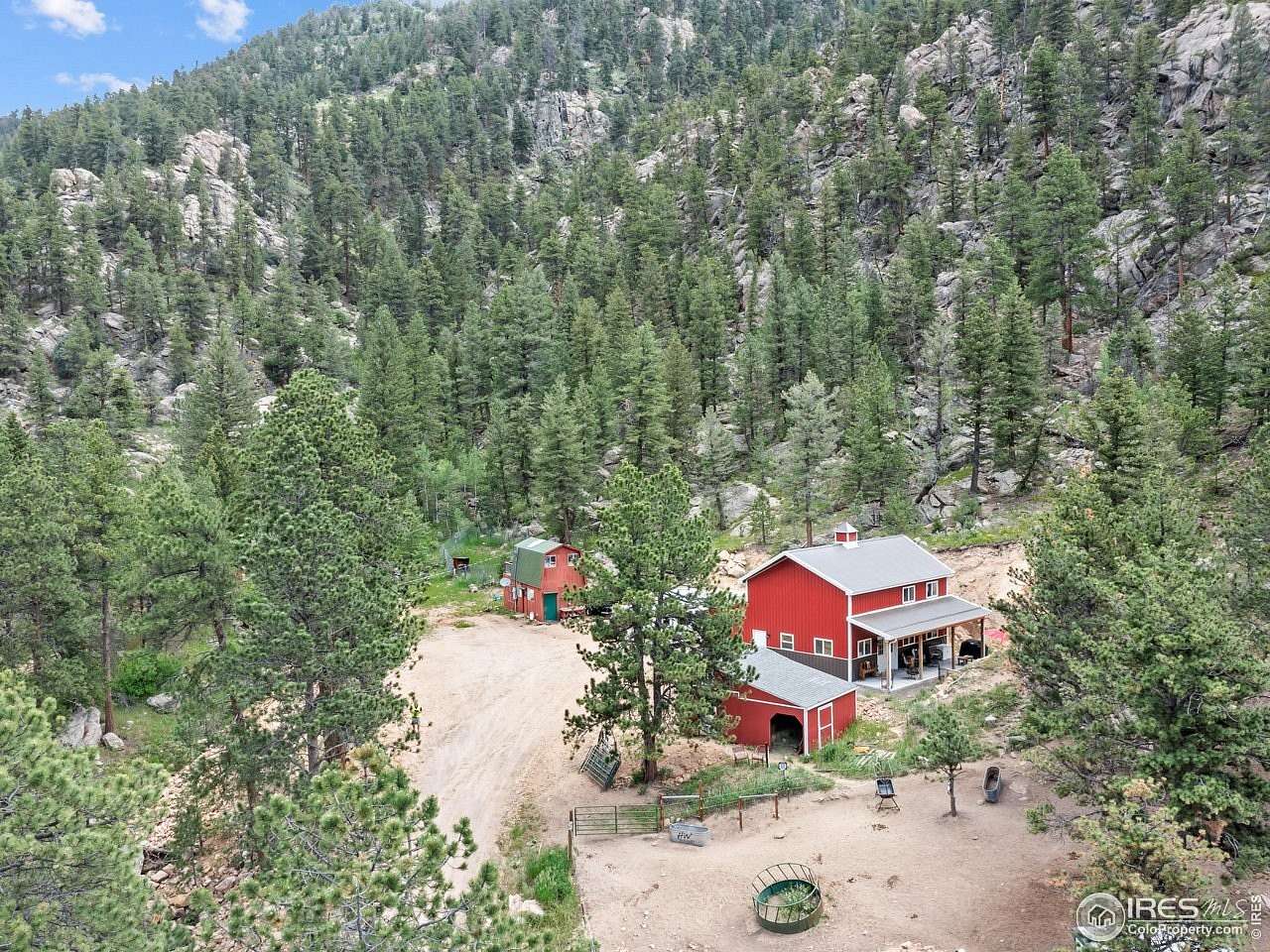 7 Acres of Land with Home for Sale in Estes Park, Colorado