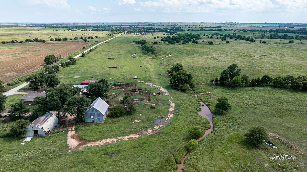 79 Acres of Land with Home for Sale in Enid, Oklahoma