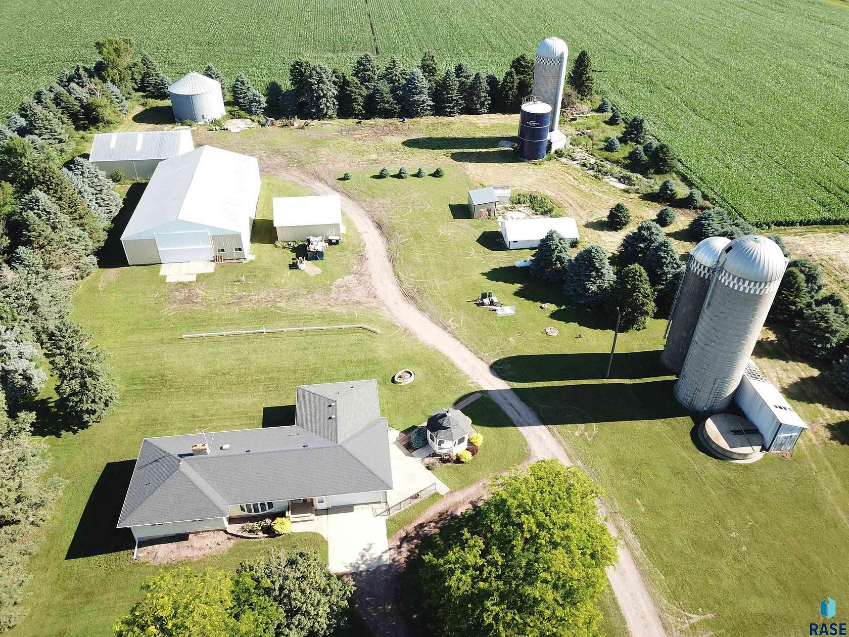 5.39 Acres of Residential Land with Home for Sale in Luverne, Minnesota