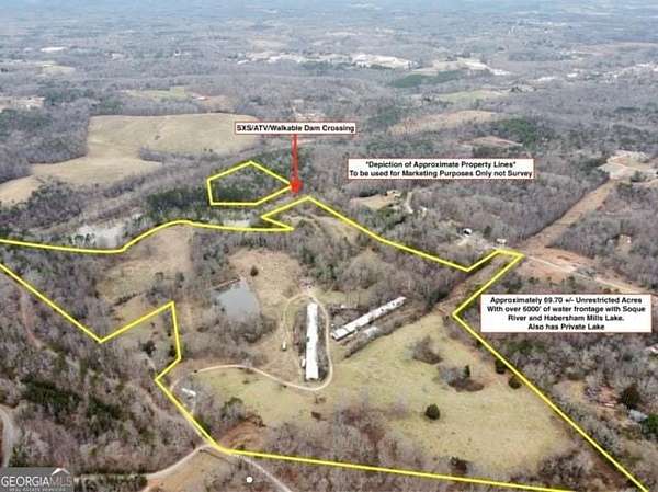 69.7 Acres of Recreational Land for Sale in Clarkesville, Georgia