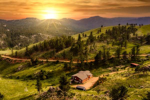 36.2 Acres of Recreational Land with Home for Sale in Livermore, Colorado
