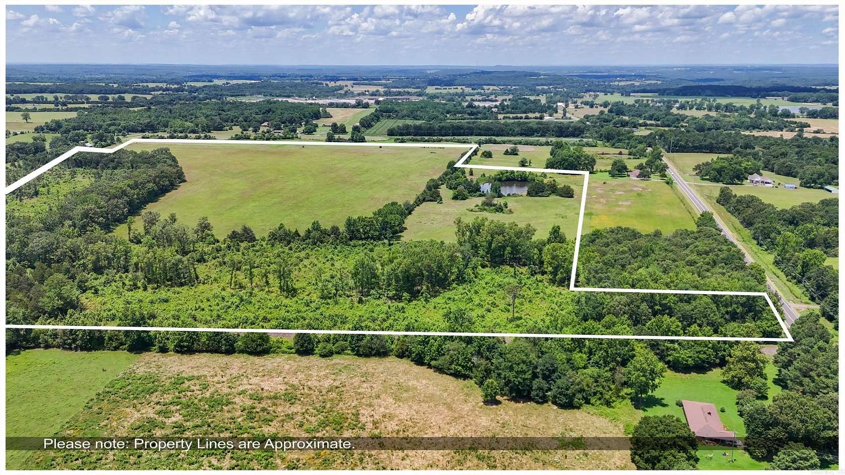 90 Acres of Recreational Land & Farm for Sale in Rose Bud, Arkansas