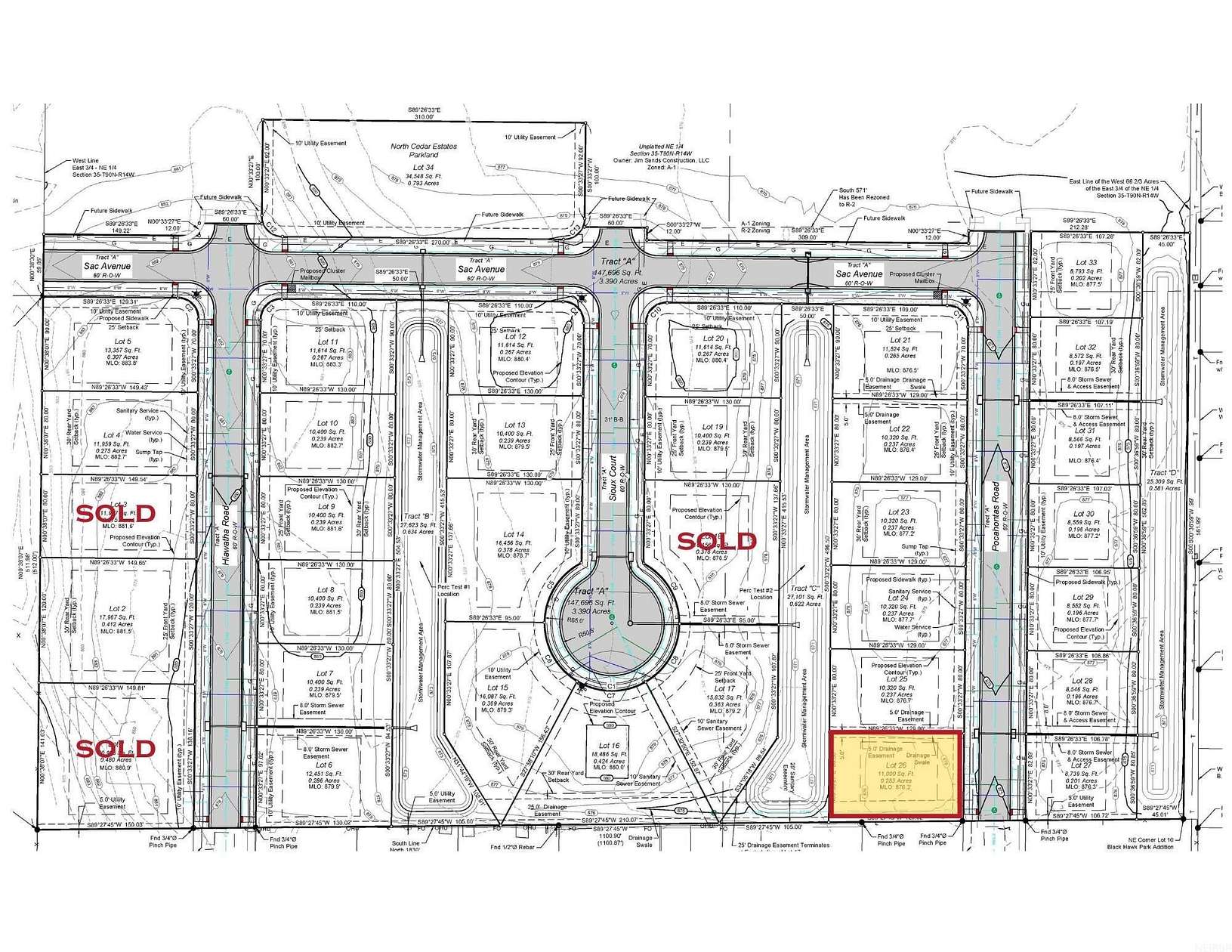 0.25 Acres of Residential Land for Sale in Cedar Falls, Iowa