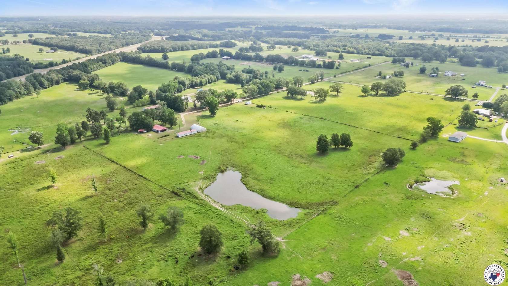 60 Acres of Agricultural Land with Home for Sale in New Boston, Texas