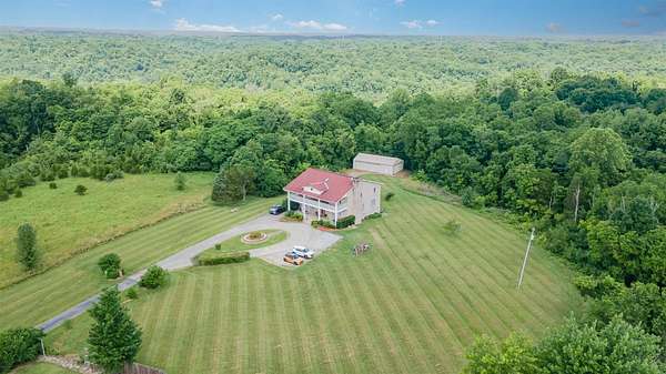 20 Acres of Land with Home for Sale in Aurora, Indiana