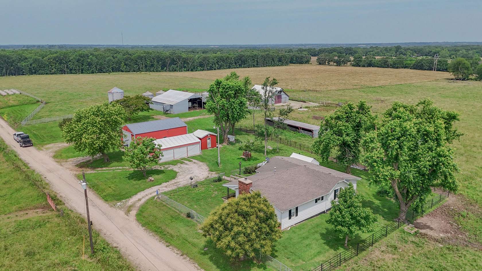 160 Acres of Agricultural Land with Home for Sale in Stockton, Missouri