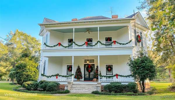 16.2 Acres of Recreational Land with Home for Sale in Ramer, Alabama