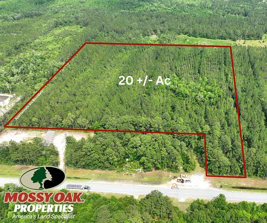 20 Acres of Recreational Land for Sale in Jesup, Georgia