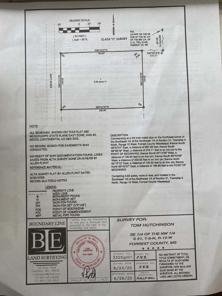 Residential Land for Sale in Petal, Mississippi