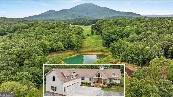 13.2 Acres of Recreational Land with Home for Sale in Cleveland, Georgia