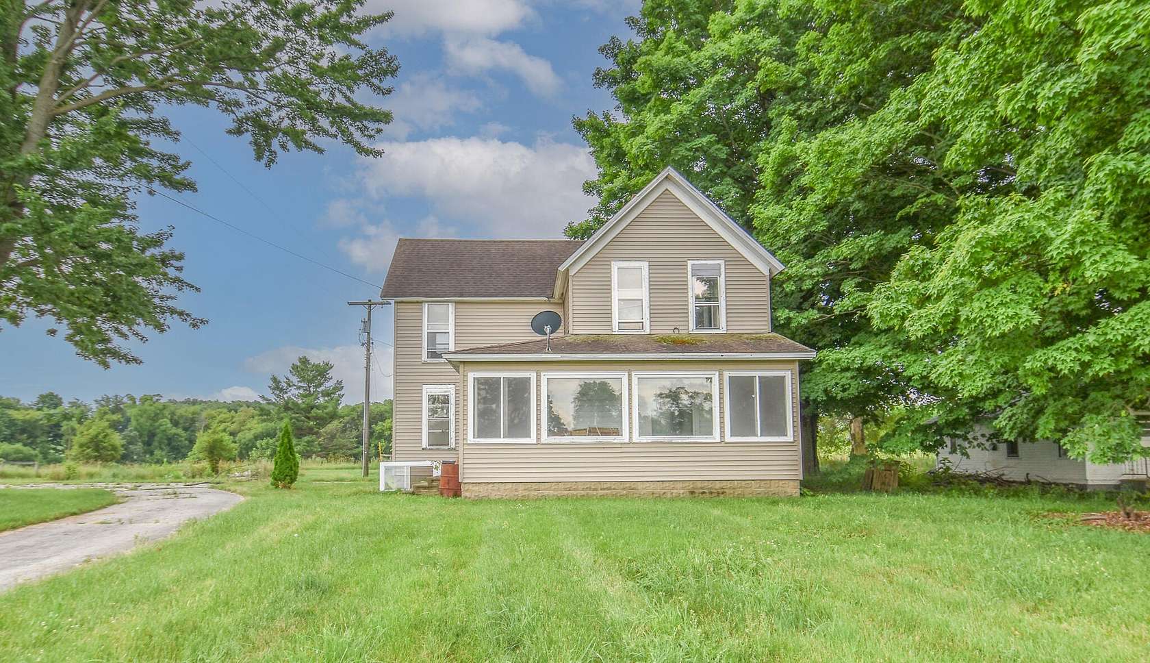 6.53 Acres of Residential Land with Home for Sale in Quincy, Michigan