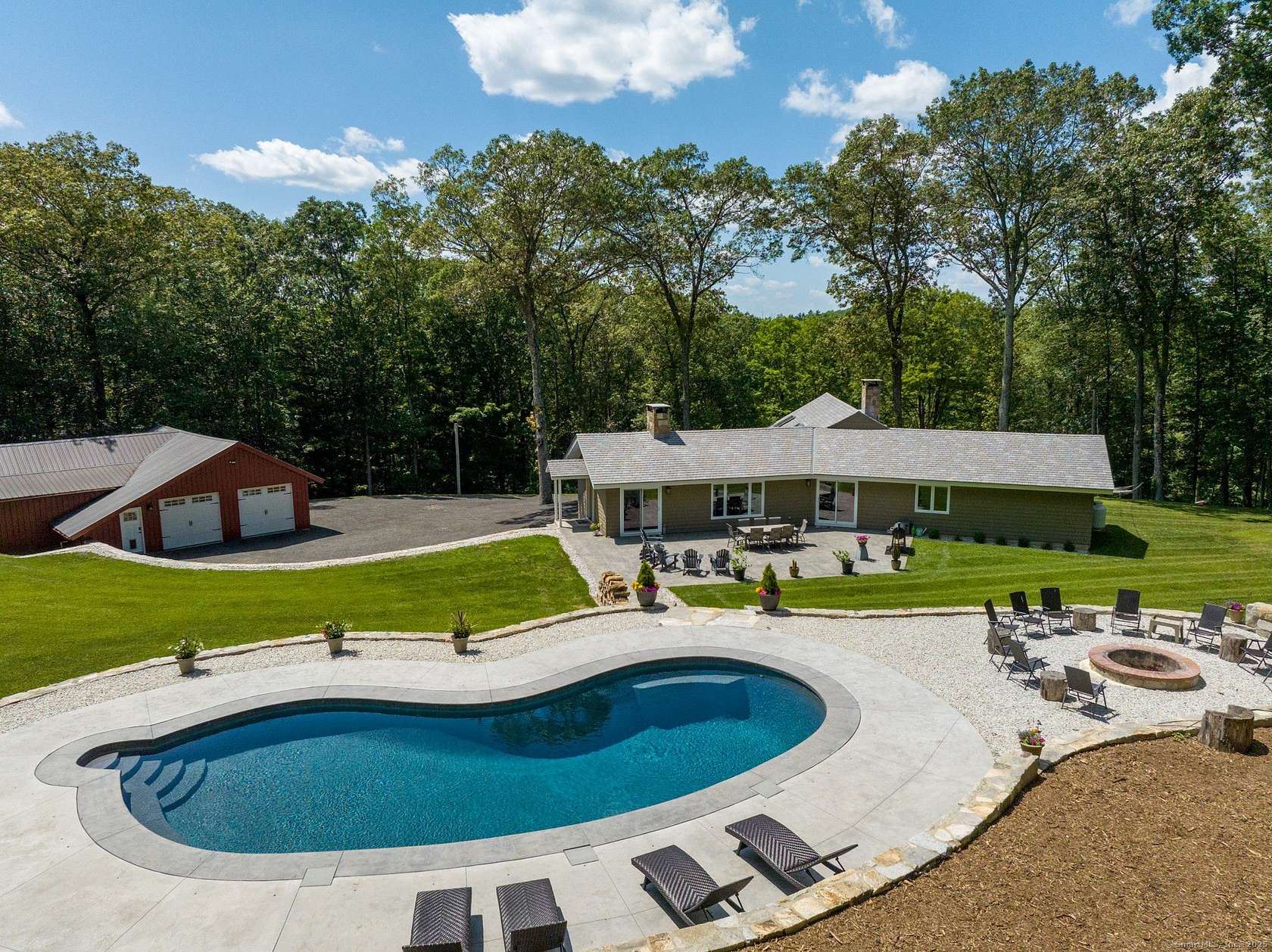 2 Acres of Residential Land with Home for Sale in Roxbury, Connecticut