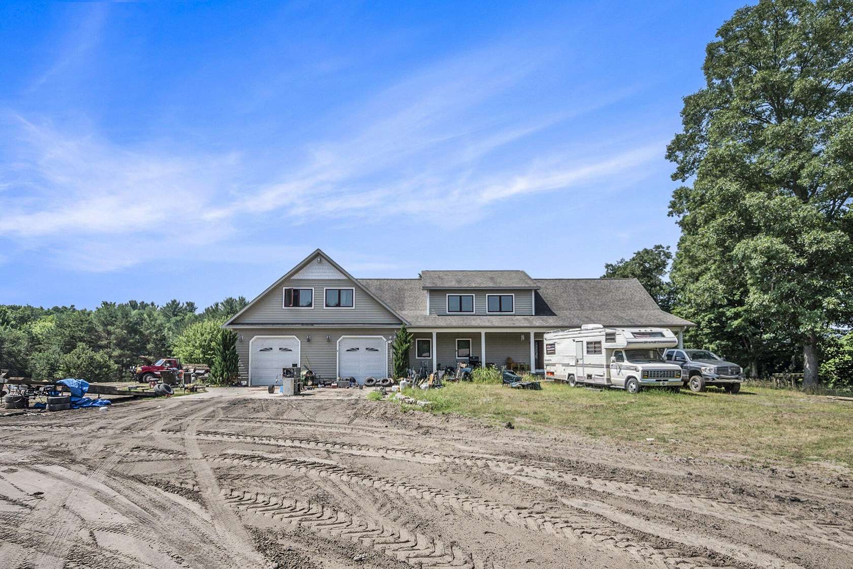 17.3 Acres of Land with Home for Sale in Ludington, Michigan