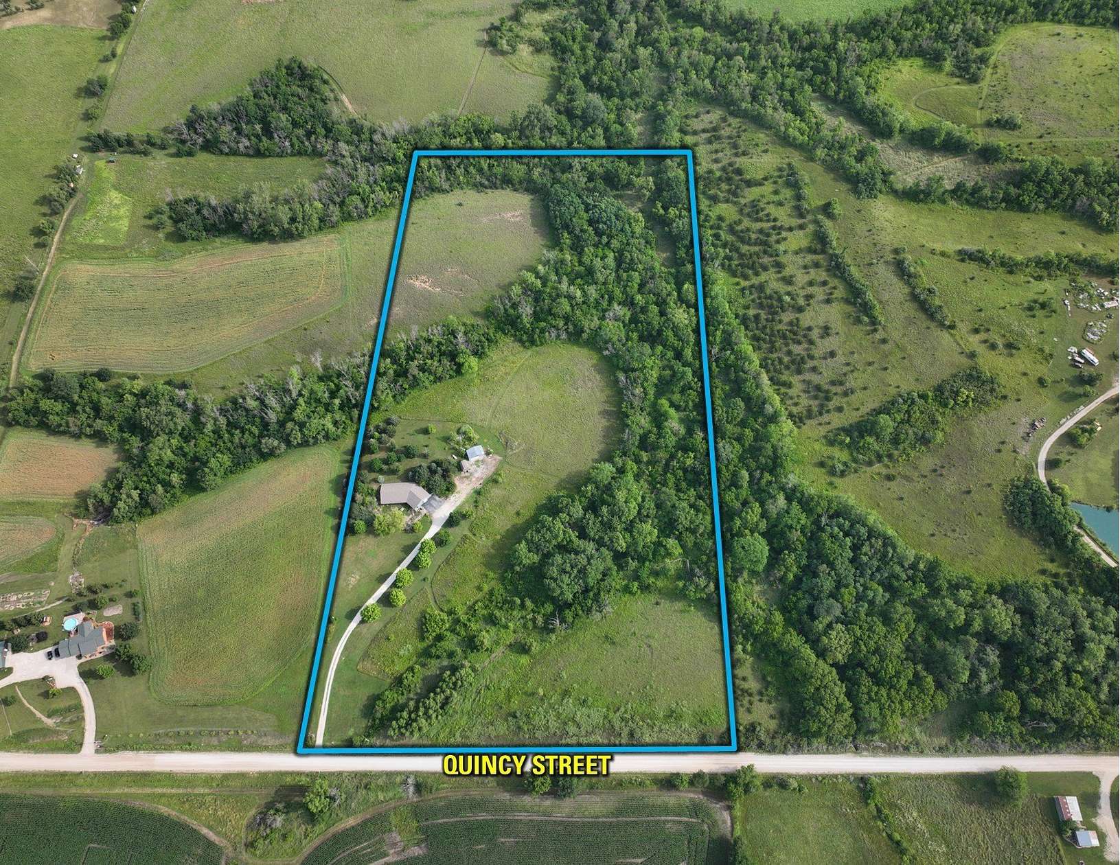 20.3 Acres of Recreational Land with Home for Sale in Milo, Iowa