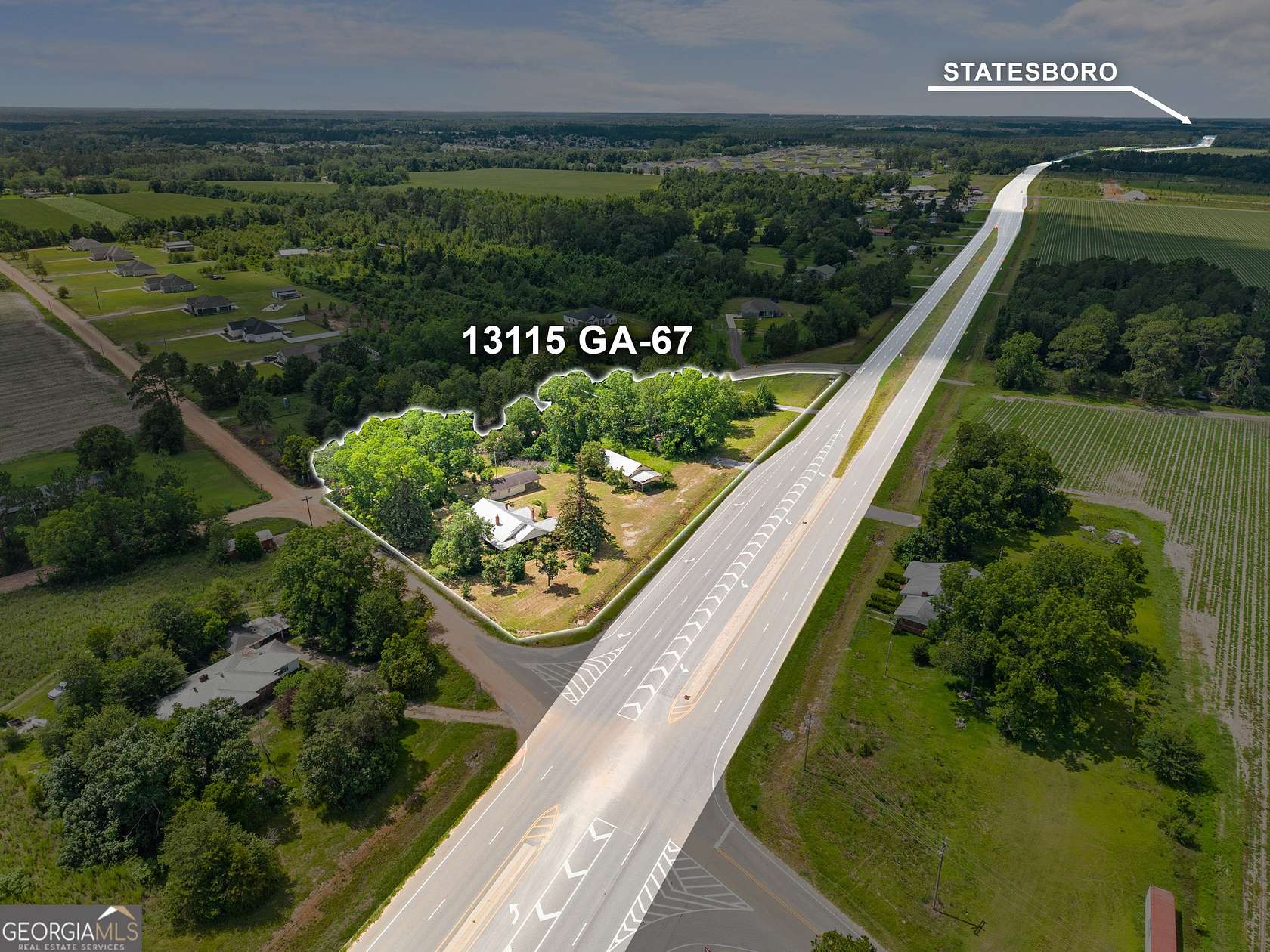 2 Acres of Improved Commercial Land for Sale in Statesboro, Georgia