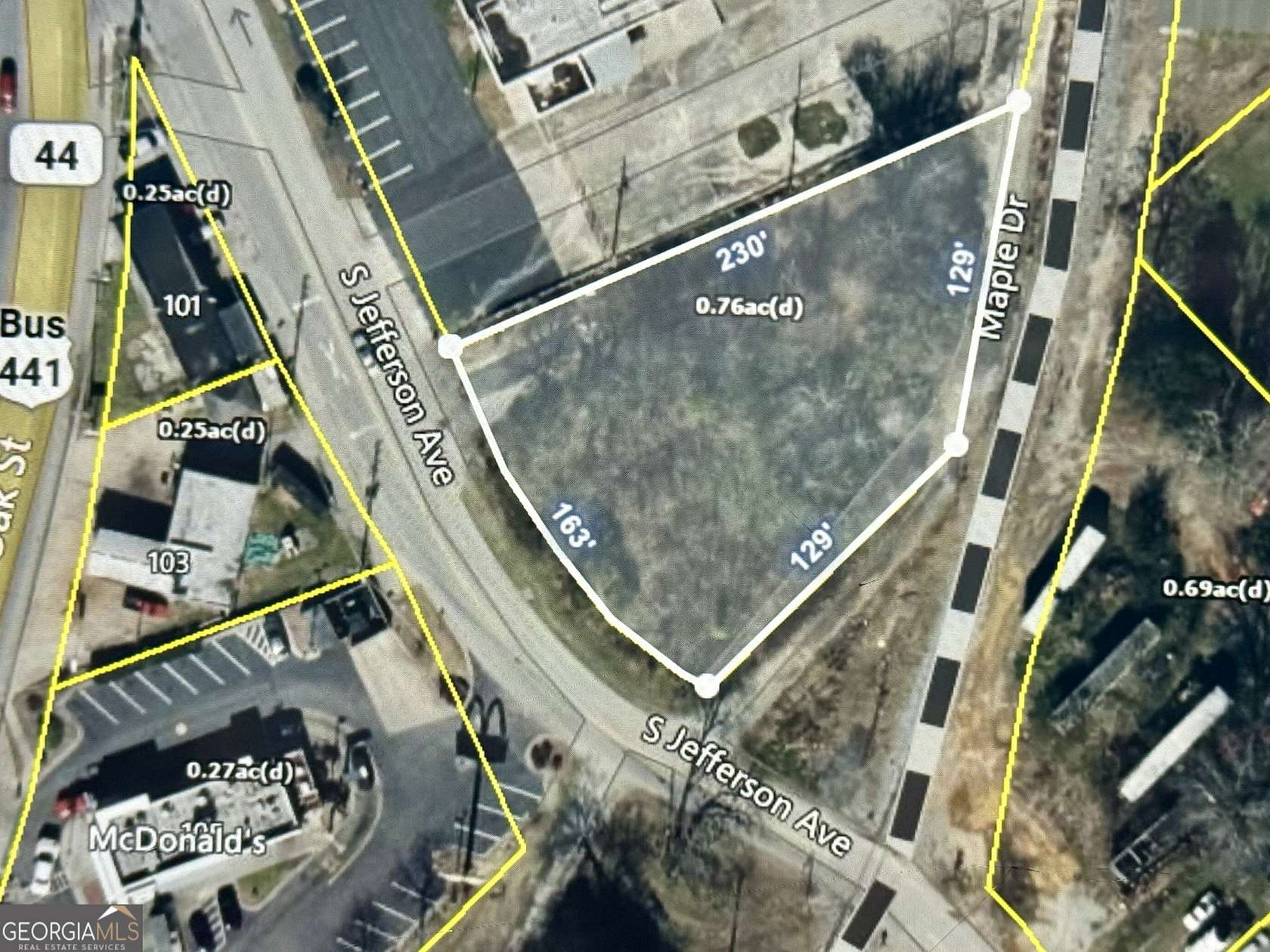 0.76 Acres of Commercial Land for Sale in Eatonton, Georgia