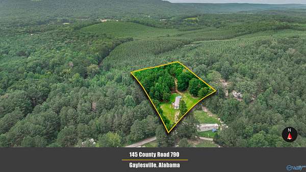 2 Acres of Residential Land with Home for Sale in Gaylesville, Alabama