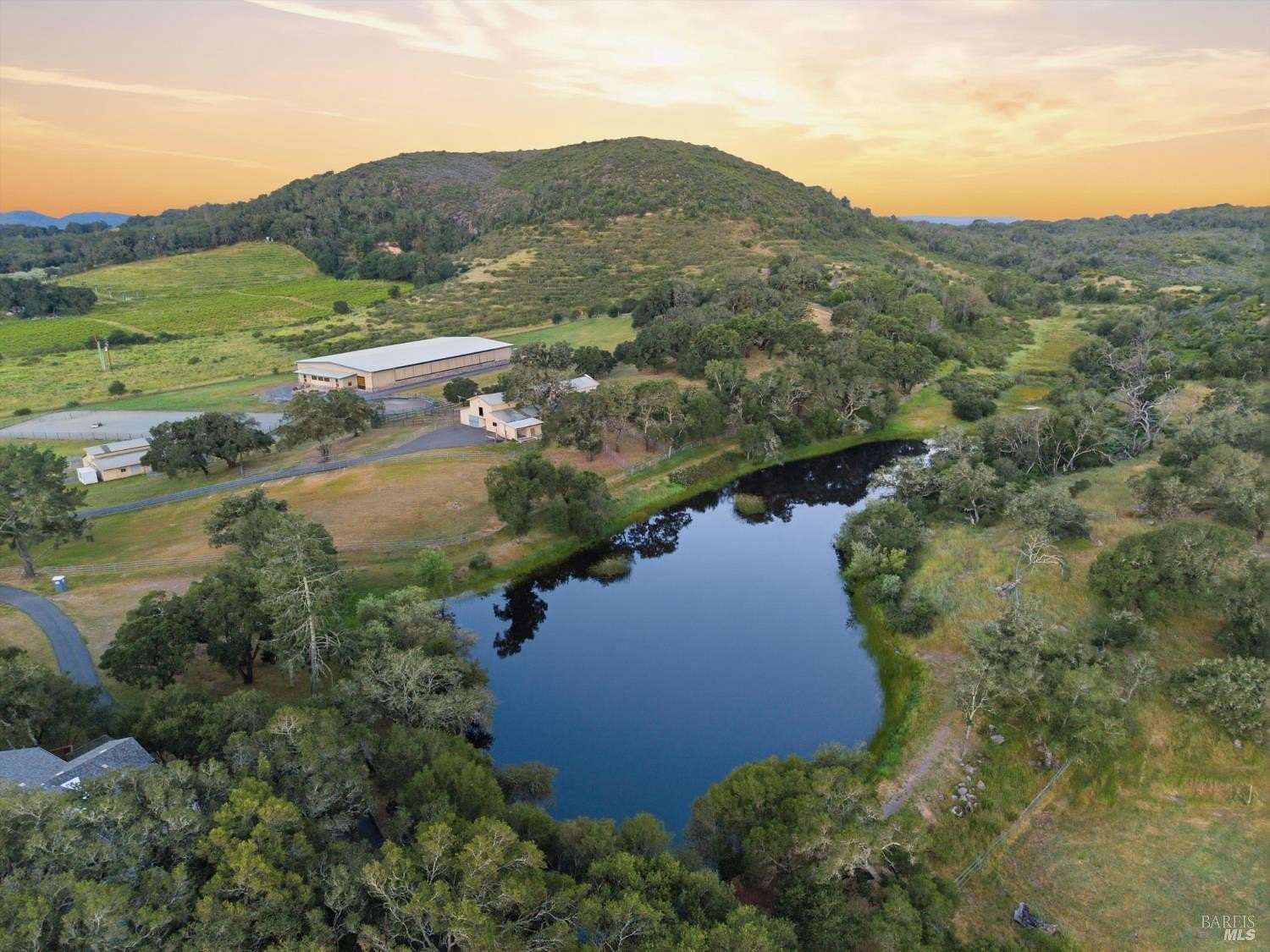 30 Acres of Agricultural Land with Home for Sale in Napa, California